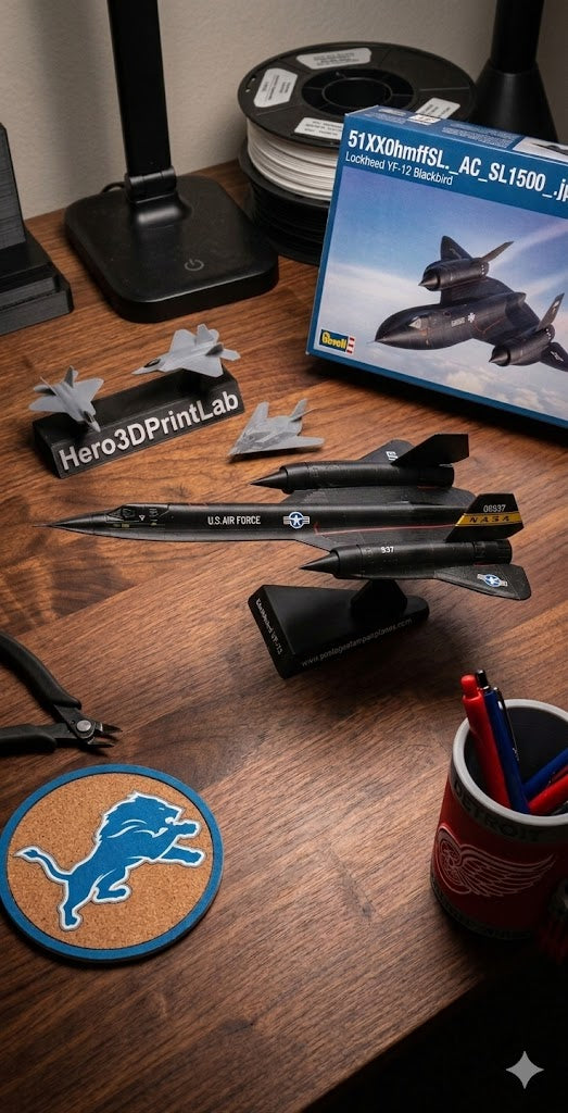 NASA YF-12 Die-Cast Aircraft Model – 1/200 Scale Blackbird Prototype