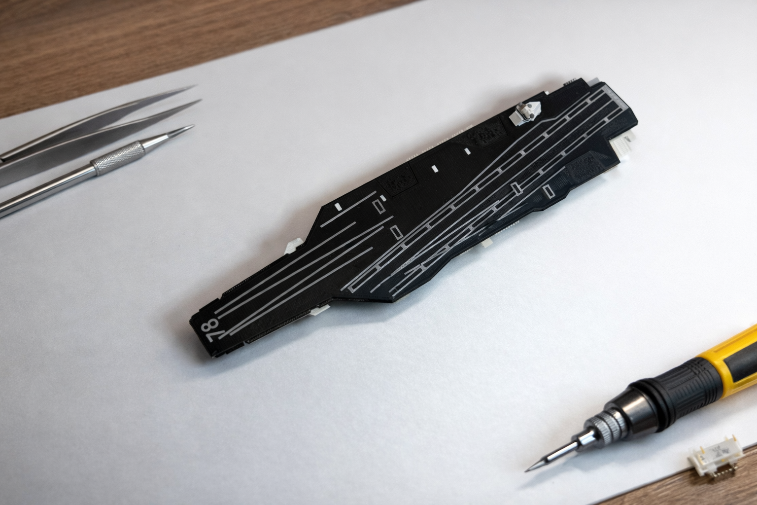 Ford Class Aircraft Carrier Flight Deck 3D Printed Display Model – Naval Aviation Edition