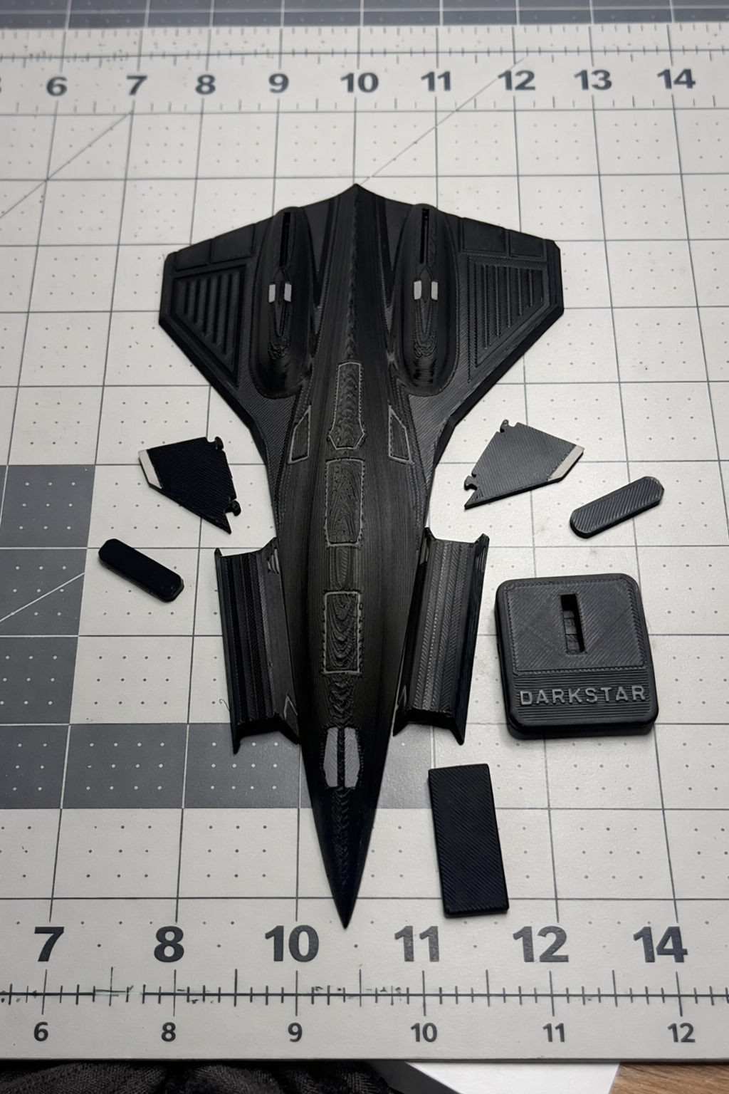 Darkstar SR-72 Inspired 3D Printed Aircraft Model Kit – Hypersonic Stealth Jet