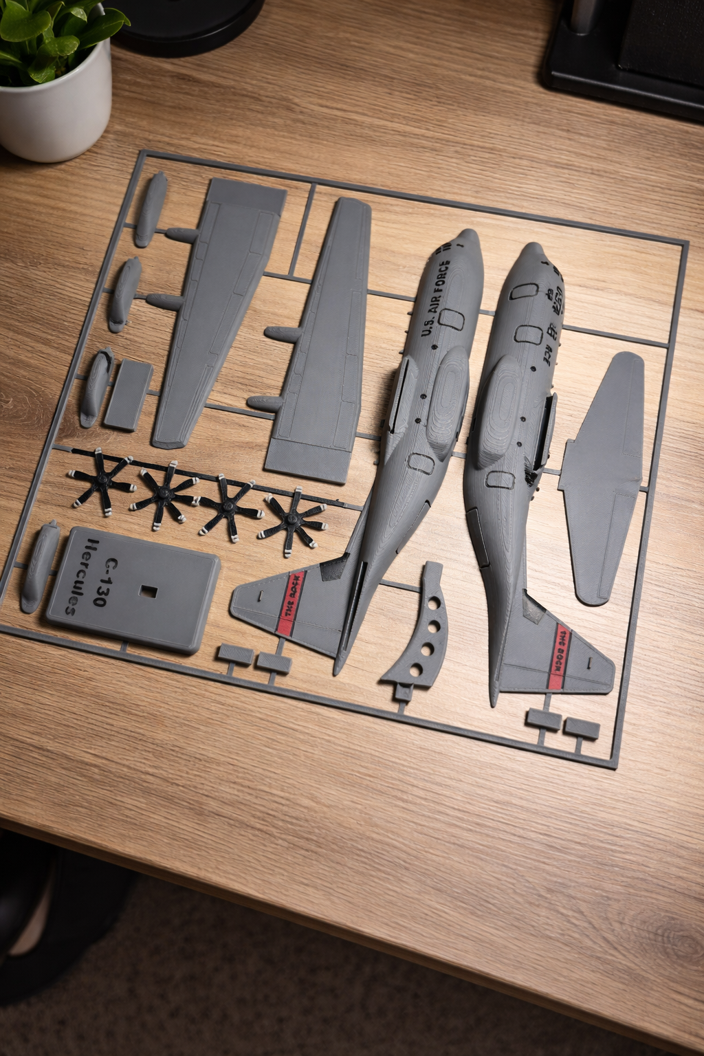 C-130J Hercules 3D Printed Aircraft Model Kit – Military Cargo Plane