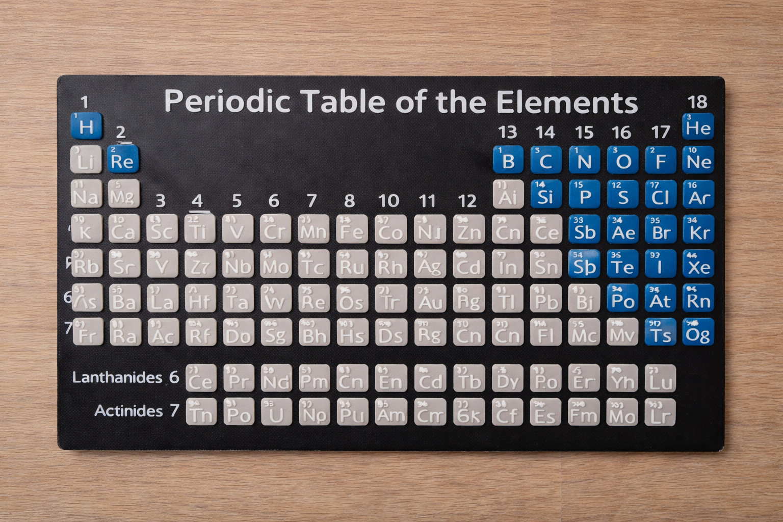 3D Printed Periodic Table Display | Science Desk Decor | Educational Element Wall Art