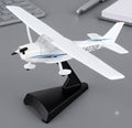 Cessna 172 Skyhawk 1:87 Scale 3D Printed Display Model Airplane w/ Stand