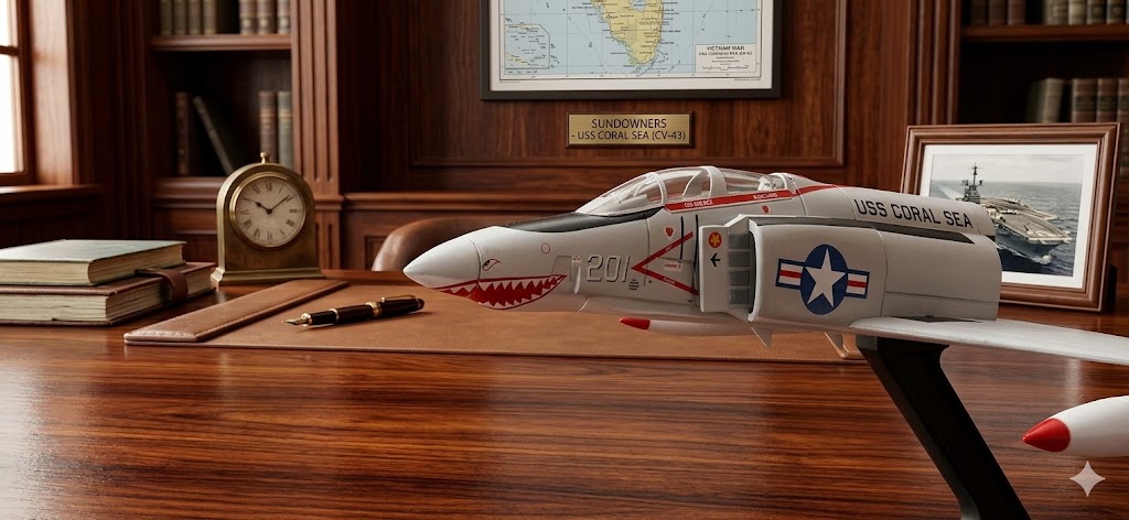 F-4B Phantom II Sundowners 1:155 Die-Cast Aircraft Model with Display Stand