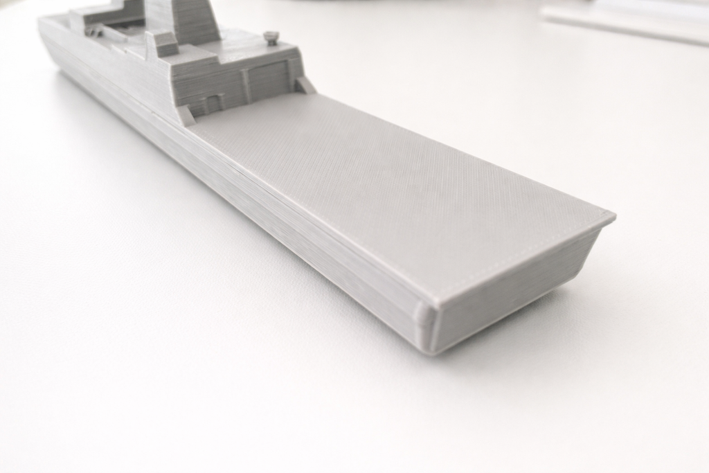 USS San Antonio Class Amphibious Transport Dock 3D Printed Display Ship – Naval Desk Decor