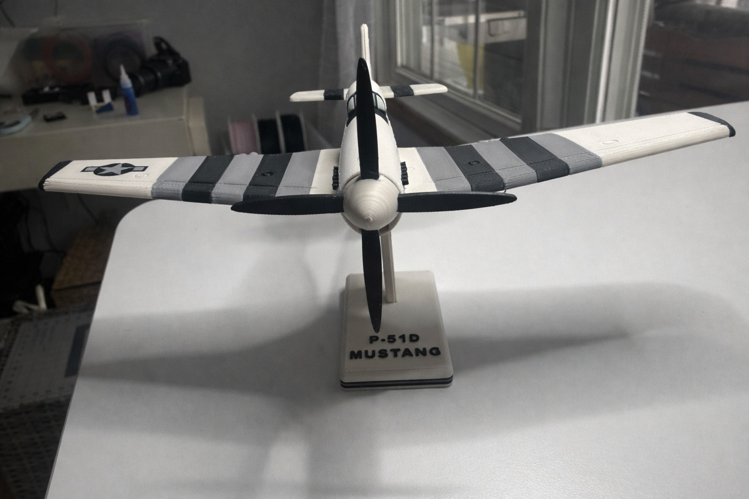 P-51D Mustang 3D Printed Aircraft Model Kit – WWII Fighter Plane