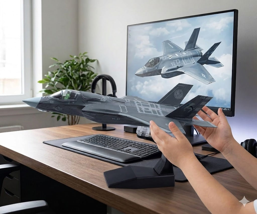 F-35B Lightning II Die-Cast Aircraft Model – 1/72 Scale Stealth Fighter Jet