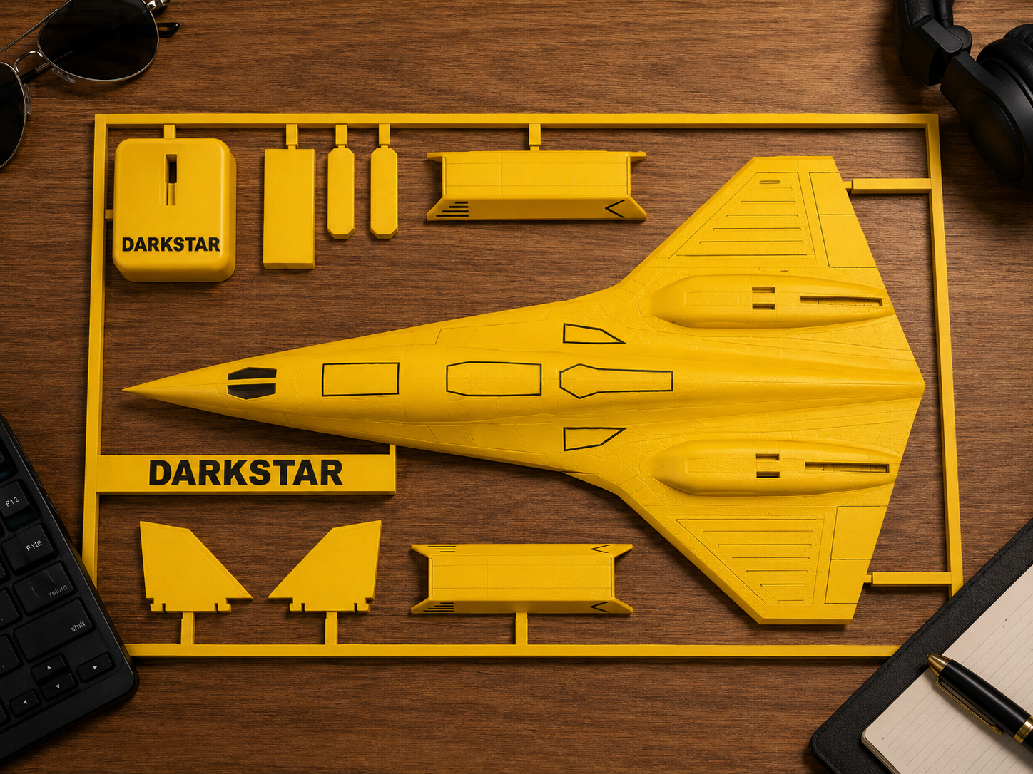 Darkstar SR-72 Inspired 3D Printed Aircraft Model Kit – Hypersonic Stealth Jet