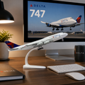 Delta Boeing 747 Die-Cast Aircraft Model – 1/300 Scale Display Plane