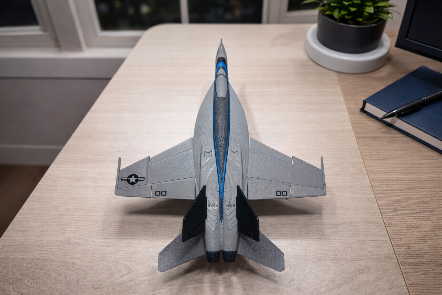 Top Gun F/A-18 Super Hornet 3D Printed Aircraft Model Kit – Maverick Inspired Jet Edition
