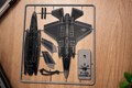 F-35 Lightning II Black 3D Printed Aircraft Model Kit – Stealth Fighter Edition