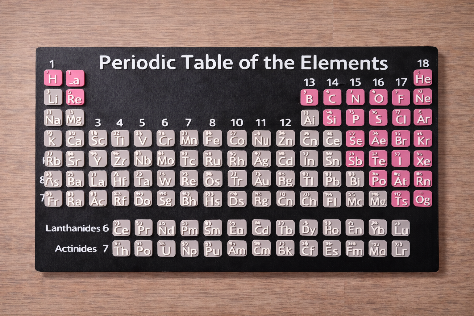 3D Printed Periodic Table Display | Science Desk Decor | Educational Element Wall Art