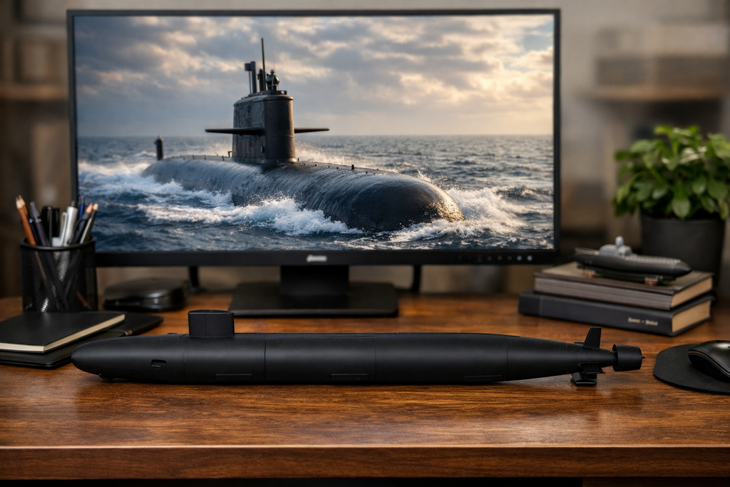 3D Printed Submarine Model Kit 3D Printed Submarine Model Kit – DIY Naval Submarine Build – Military Navy Display Model – Large 2ft Long Submarine Kit