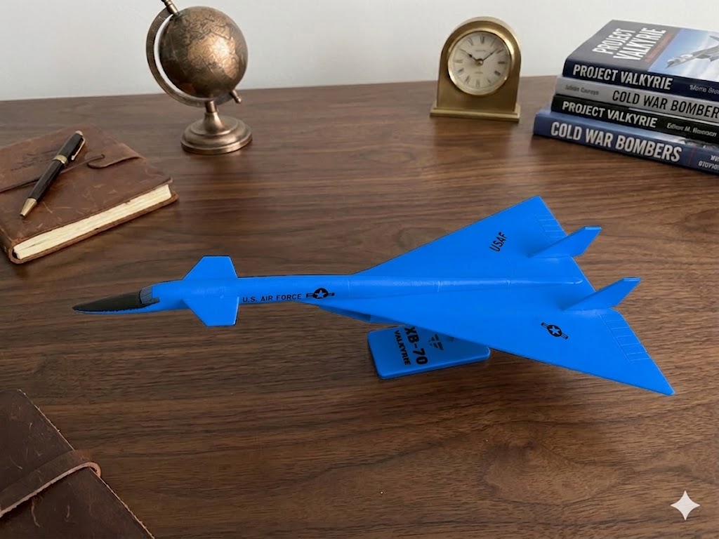 XB-70 Valkyrie 3D Printed Aircraft Model