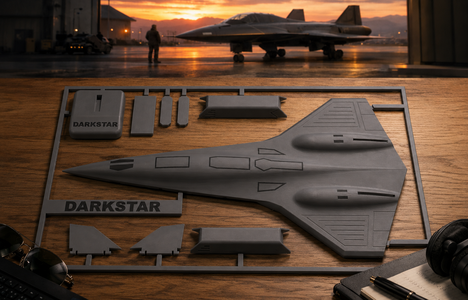 Darkstar SR-72 Inspired 3D Printed Aircraft Model Kit – Hypersonic Stealth Jet