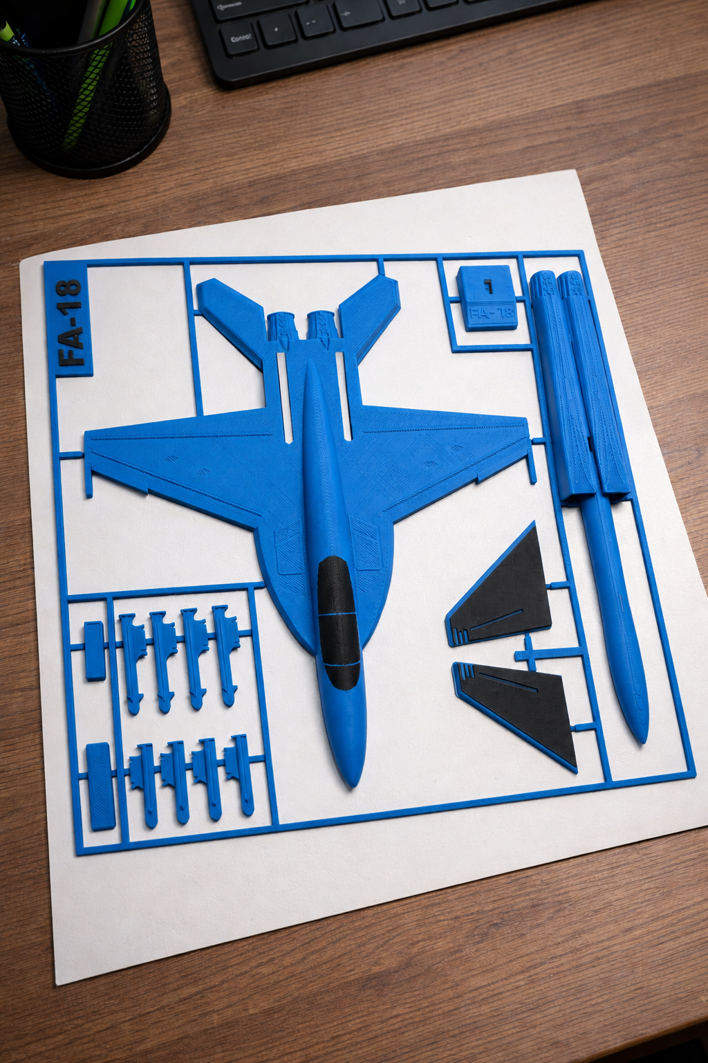 F/A-18 Fighter Jet 3D Printed Model Kit F/A-18 Fighter Jet 3D Printed Model Kit – Military Aircraft Desk Decor – Modern Aviation Display – Fighter Jet Model – Aviation Gift