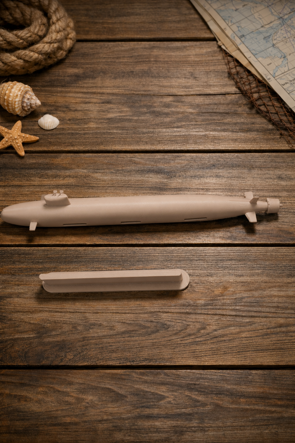 Virginia Class Submarine Display Model Virginia Class Submarine Display Model – 3D Printed Navy Submarine with Stand – Military Naval Desk Decor – Modern Submarine Display