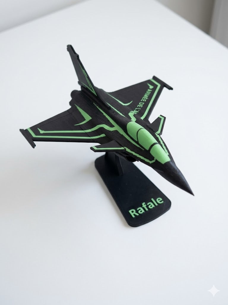 Rafale Fighter Jet 3D Printed Aircraft Model | Aviation Desk Decor