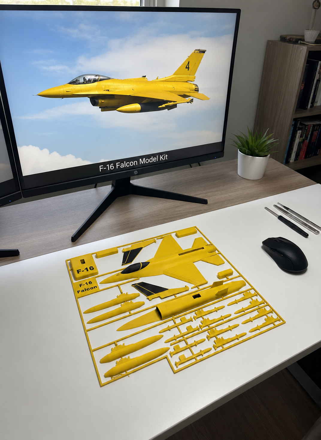 F-16 Falcon 3D Printed Model Kit F-16 Falcon 3D Printed Model Kit – Fighter Jet DIY Build – Military Aircraft Display – Aviation Desk Decor