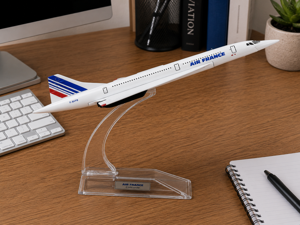 Air France Concorde Die-Cast Aircraft Model – 1/400 Scale Supersonic Display Plane