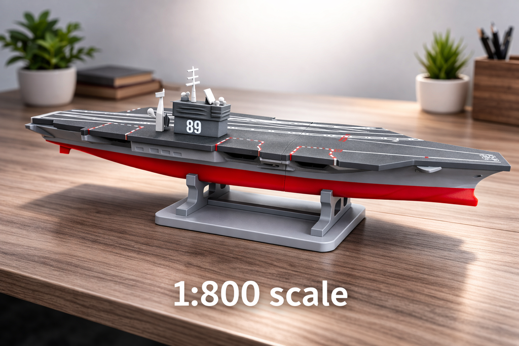 USS Nimitz CVN-68 Aircraft Carrier 3D Printed Build Kit – Navy Warship Model to Assemble