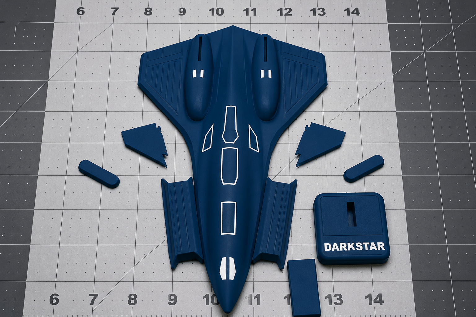 Darkstar SR-72 Inspired 3D Printed Aircraft Model Kit – Hypersonic Stealth Jet