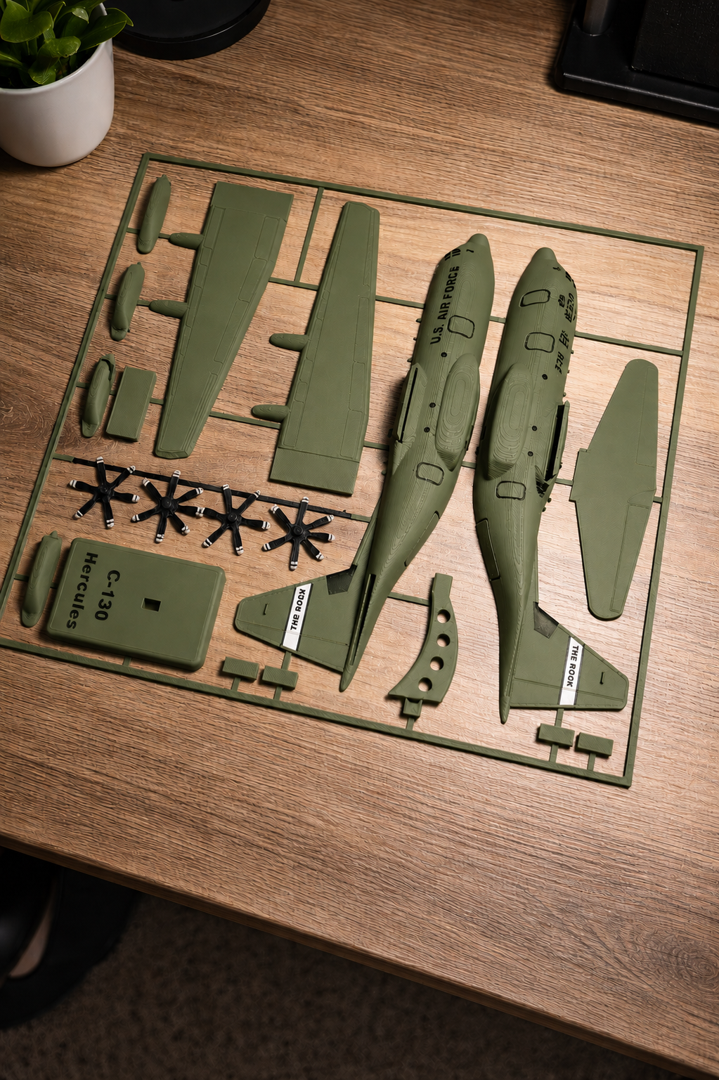 C-130J Hercules 3D Printed Aircraft Model Kit – Military Cargo Plane