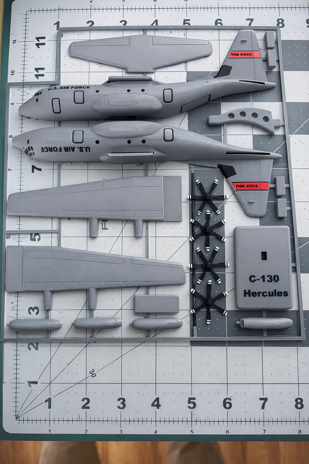 C-130J Hercules 3D Printed Aircraft Model Kit – Military Cargo Plane