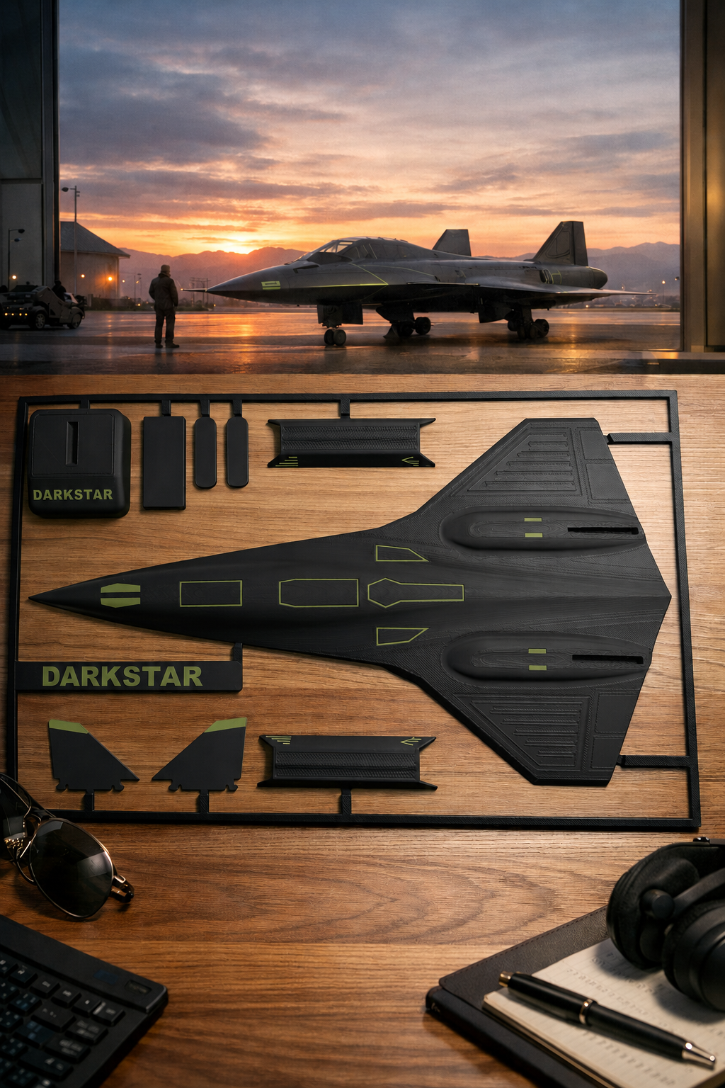 Darkstar SR-72 Inspired 3D Printed Aircraft Model Kit – Hypersonic Stealth Jet