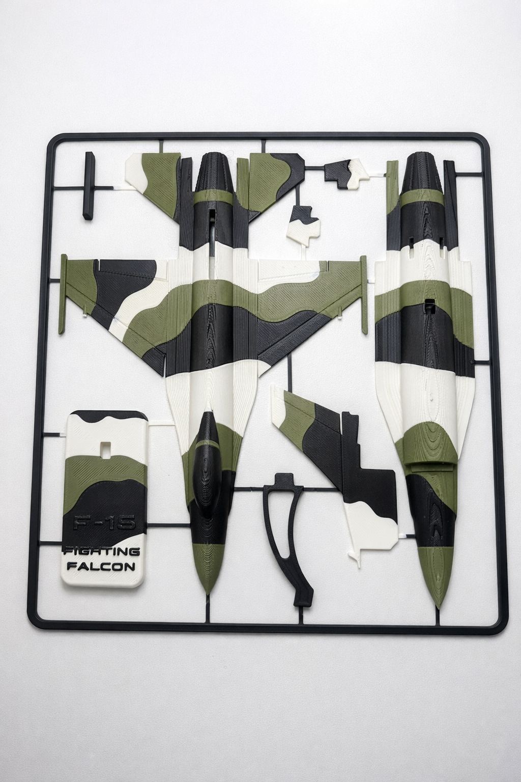 F-16 Fighting Falcon 3D Printed Aircraft Model – Army Green Edition