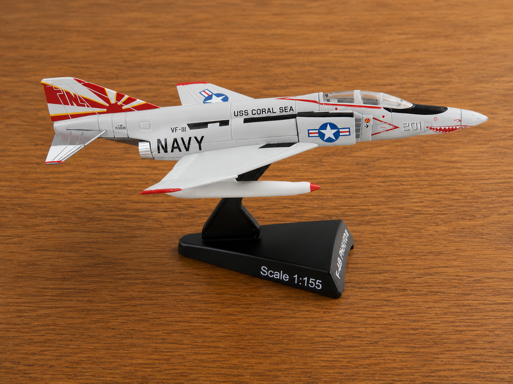 F-4B Phantom II Sundowners 1:155 Die-Cast Aircraft Model with Display Stand