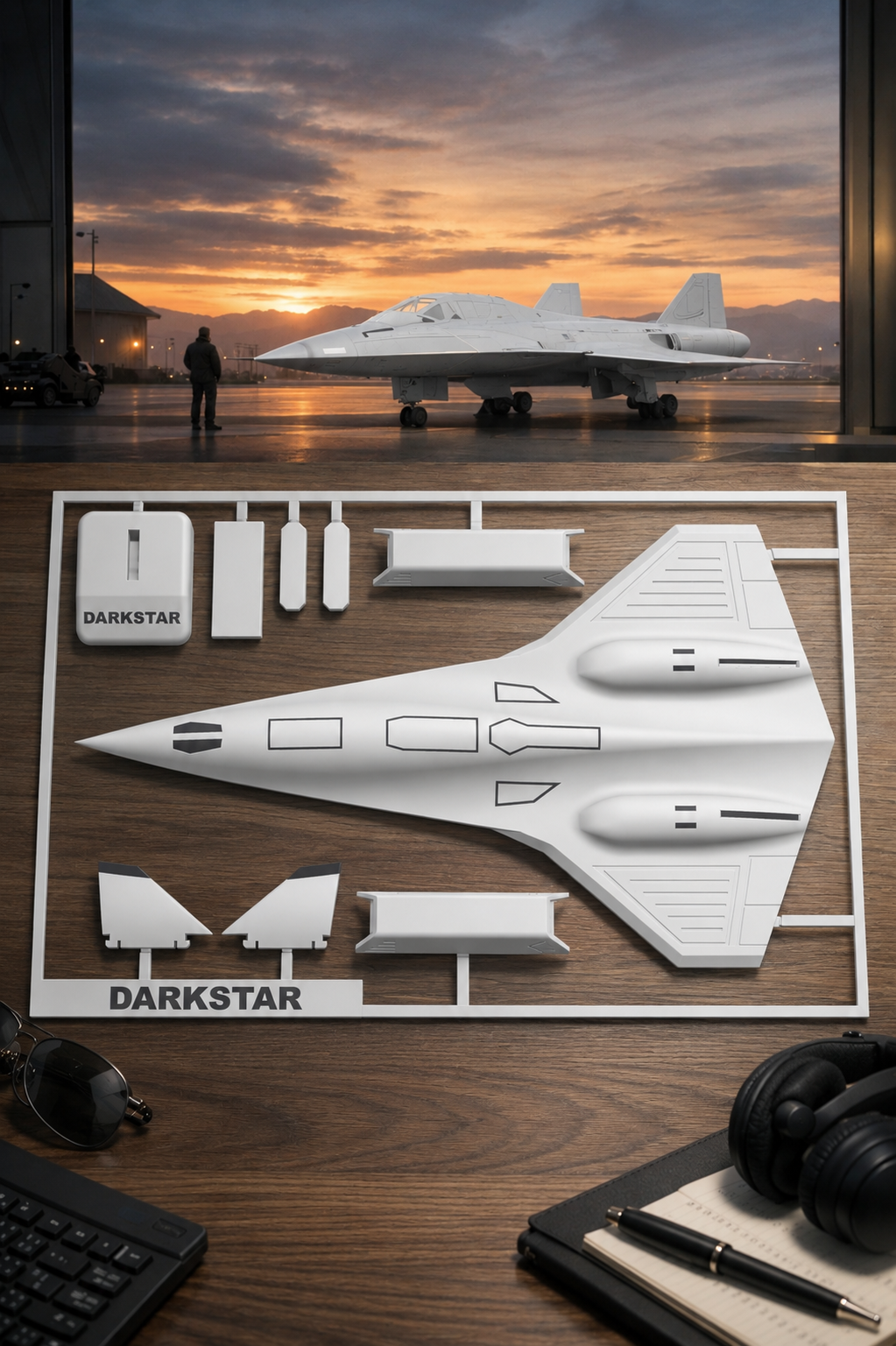 Darkstar SR-72 Inspired 3D Printed Aircraft Model Kit – Hypersonic Stealth Jet