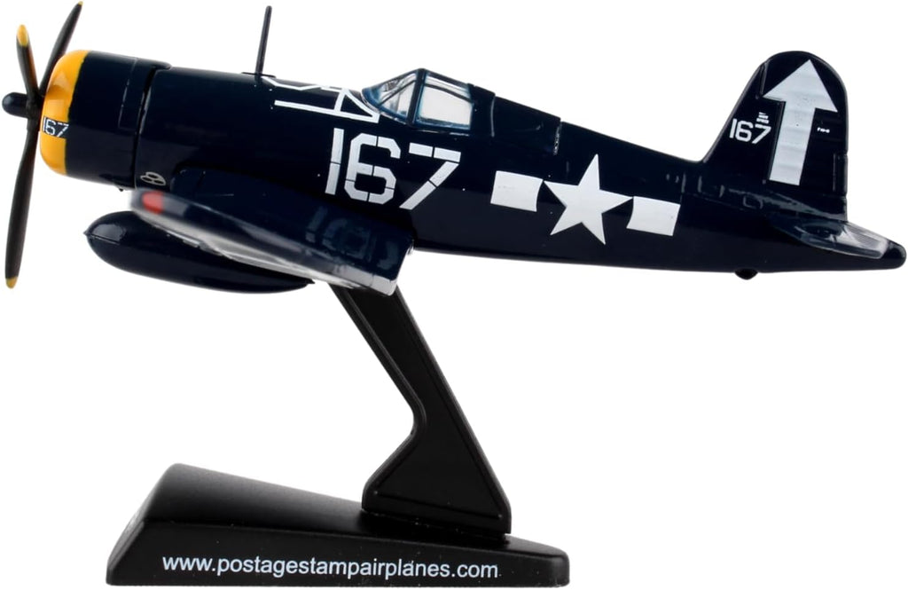 F4U Corsair Die-Cast Aircraft Model – 1/100 Scale WWII Navy Fighter Plane