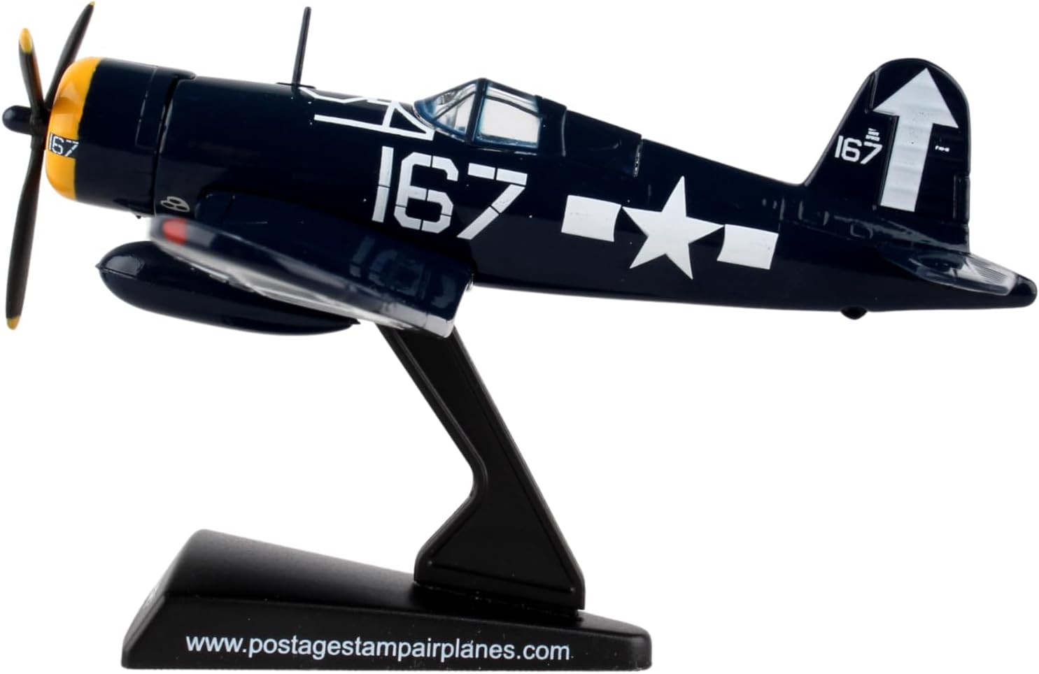 F4U Corsair Die-Cast Aircraft Model – 1/100 Scale WWII Navy Fighter Plane
