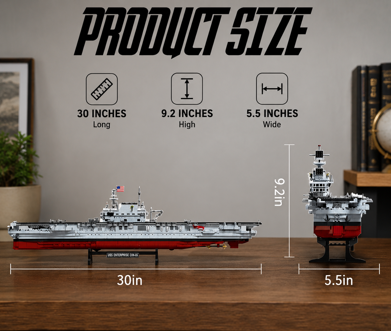 USS Enterprise Aircraft Carrier Building Block Set – 1883 Pieces