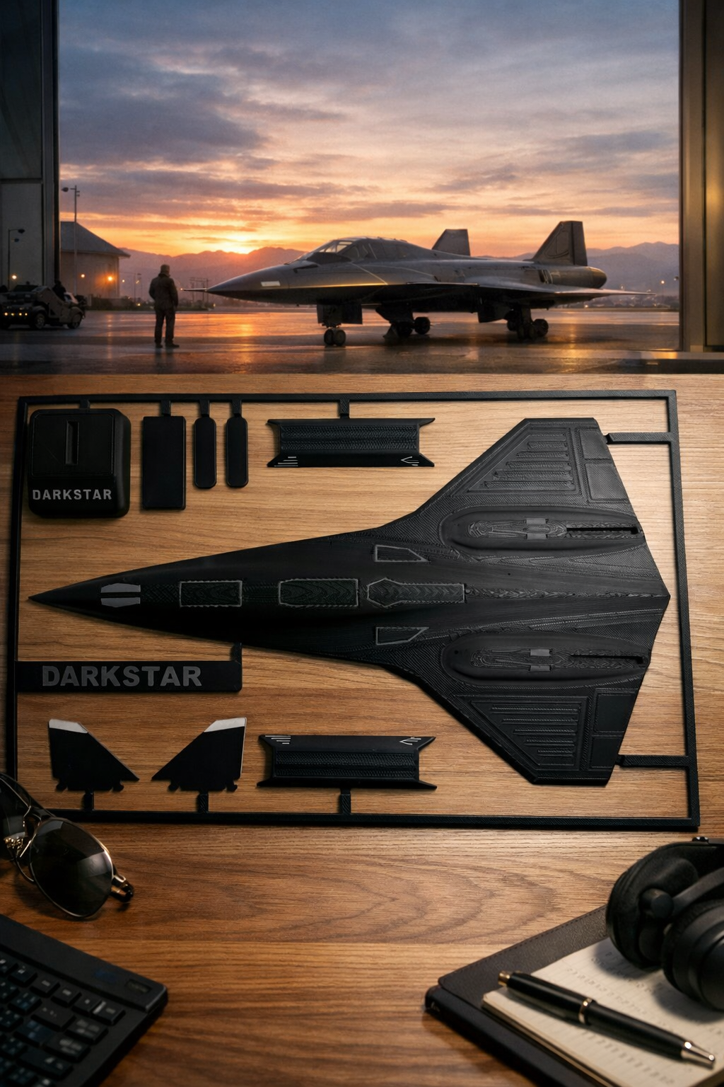 Darkstar SR-72 Inspired 3D Printed Aircraft Model Kit – Hypersonic Stealth Jet