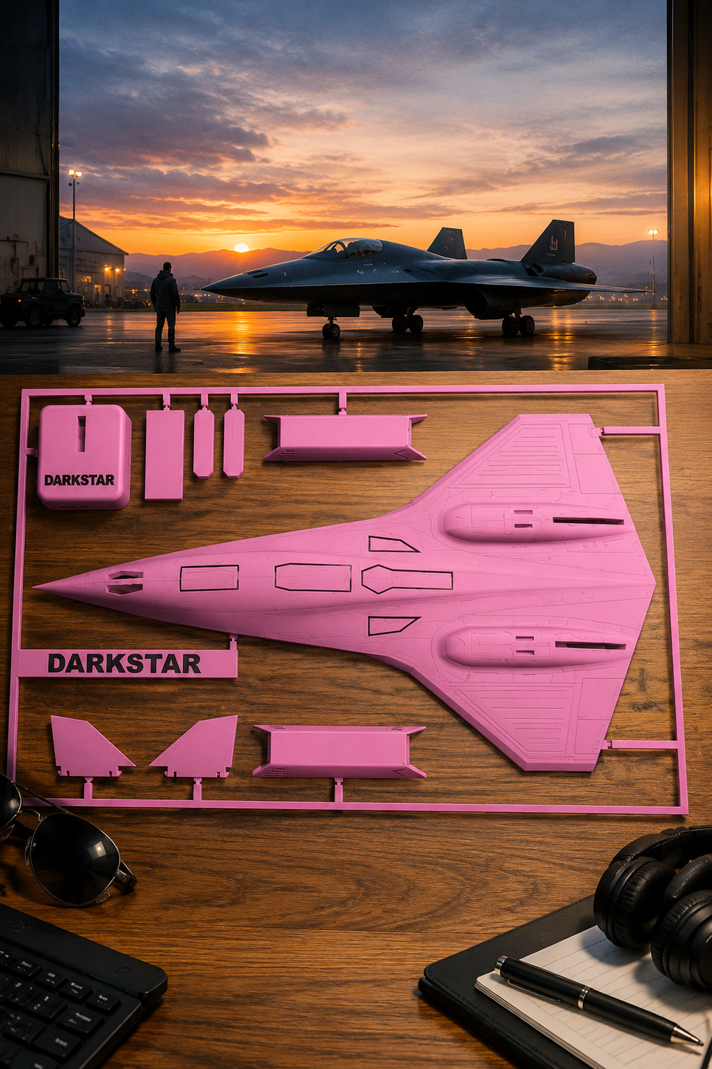 Darkstar SR-72 Inspired 3D Printed Aircraft Model Kit – Hypersonic Stealth Jet