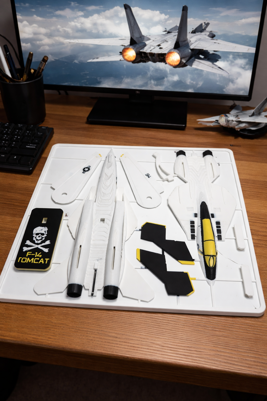 F-14 Tomcat 3D Printed Aircraft Model Kit – Classic Navy Fighter Jet Edition