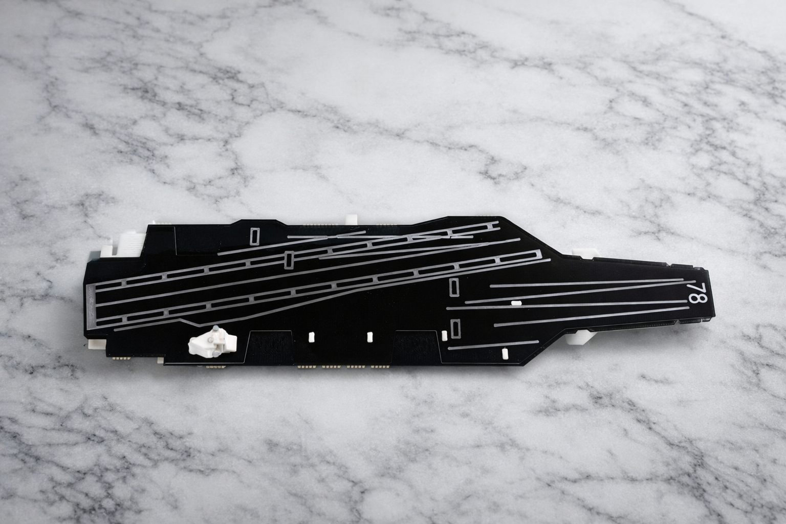 Ford Class Aircraft Carrier Flight Deck 3D Printed Display Model – Naval Aviation Edition