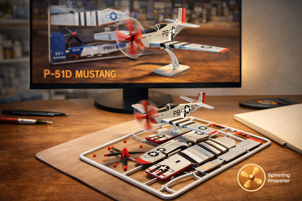 P-51D Mustang 3D Printed Aircraft Model Kit