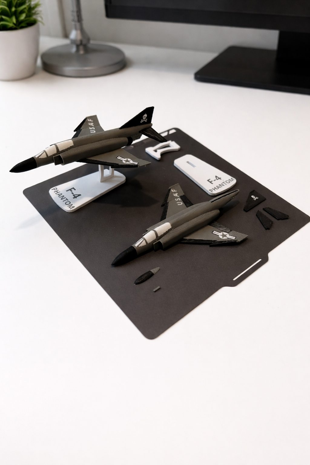 F-4 Phantom II USAF 3D Printed Aircraft Model – Loose Piece Fighter Jet Display