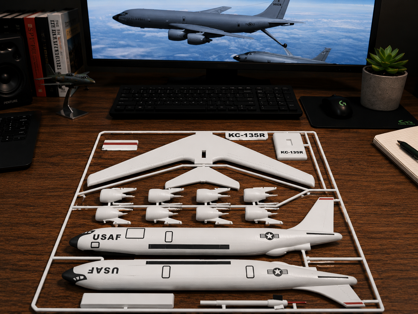 KC-135R Stratotanker 3D Printed Aircraft Model Kit – USAF Refueling Plane Build Kit