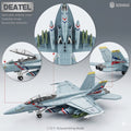 1:72 Scale F-18 Fighter Jet Quick Assembly Model Kit – Military Aircraft Build