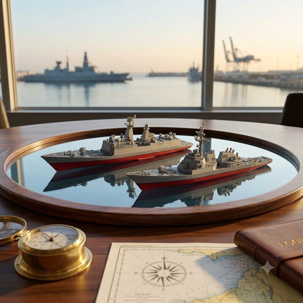 8-Piece Military Warship 3D Puzzle Model Kit Set – Battleships, Carrier & Submarine