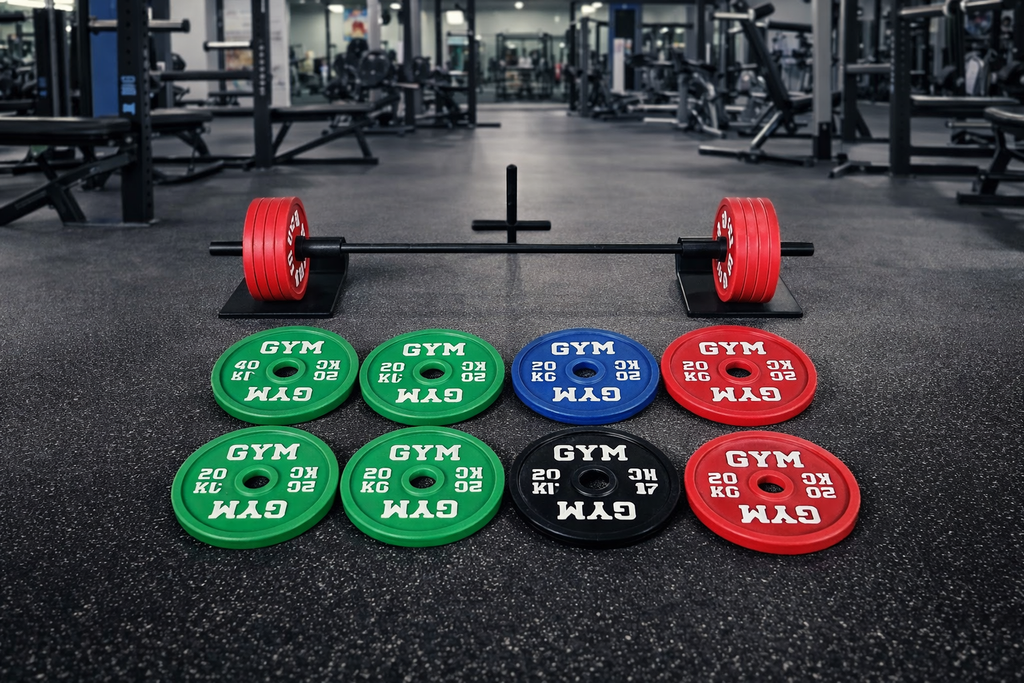 Mini Barbell & Weight Plate Set – Gym Desk Decor – 3D Printed Fitness Display