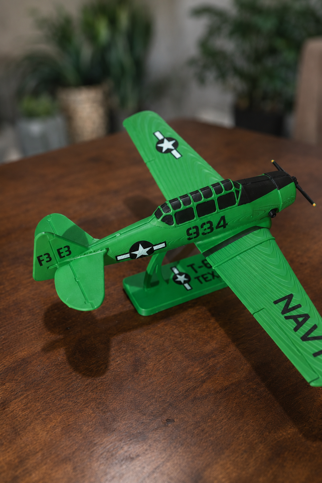 T-6 Texan 3D Printed Aircraft Model Kit – Vintage Navy Trainer Edition
