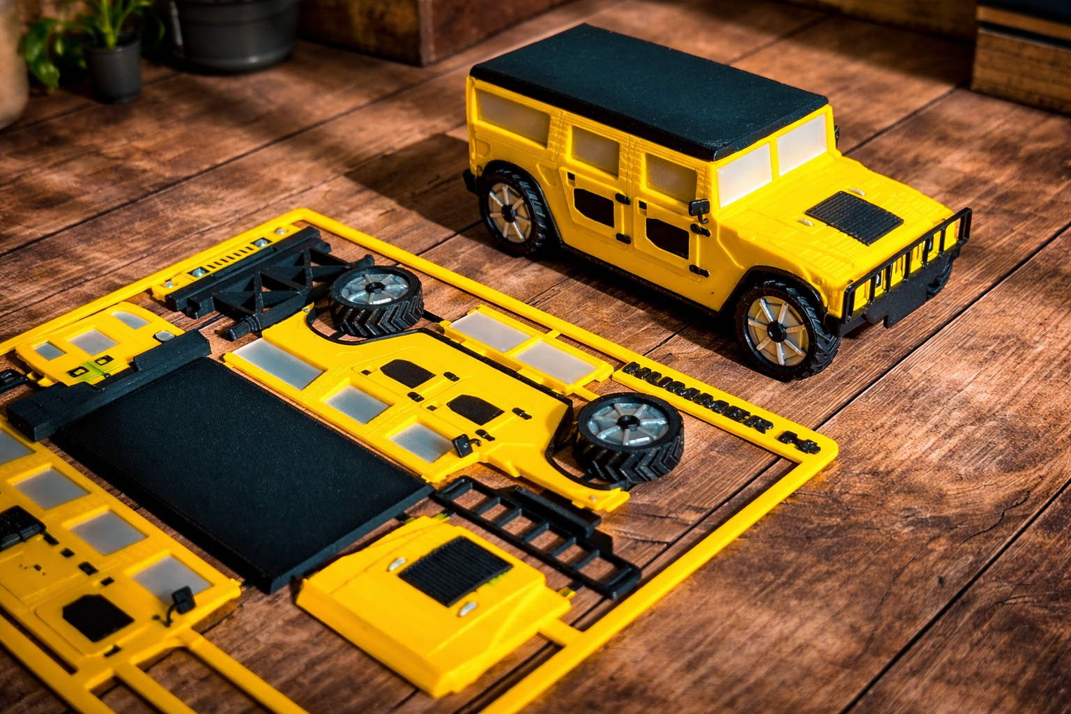 Hummer H1 3D Printed Model Kit Card – Military Vehicle Build Kit