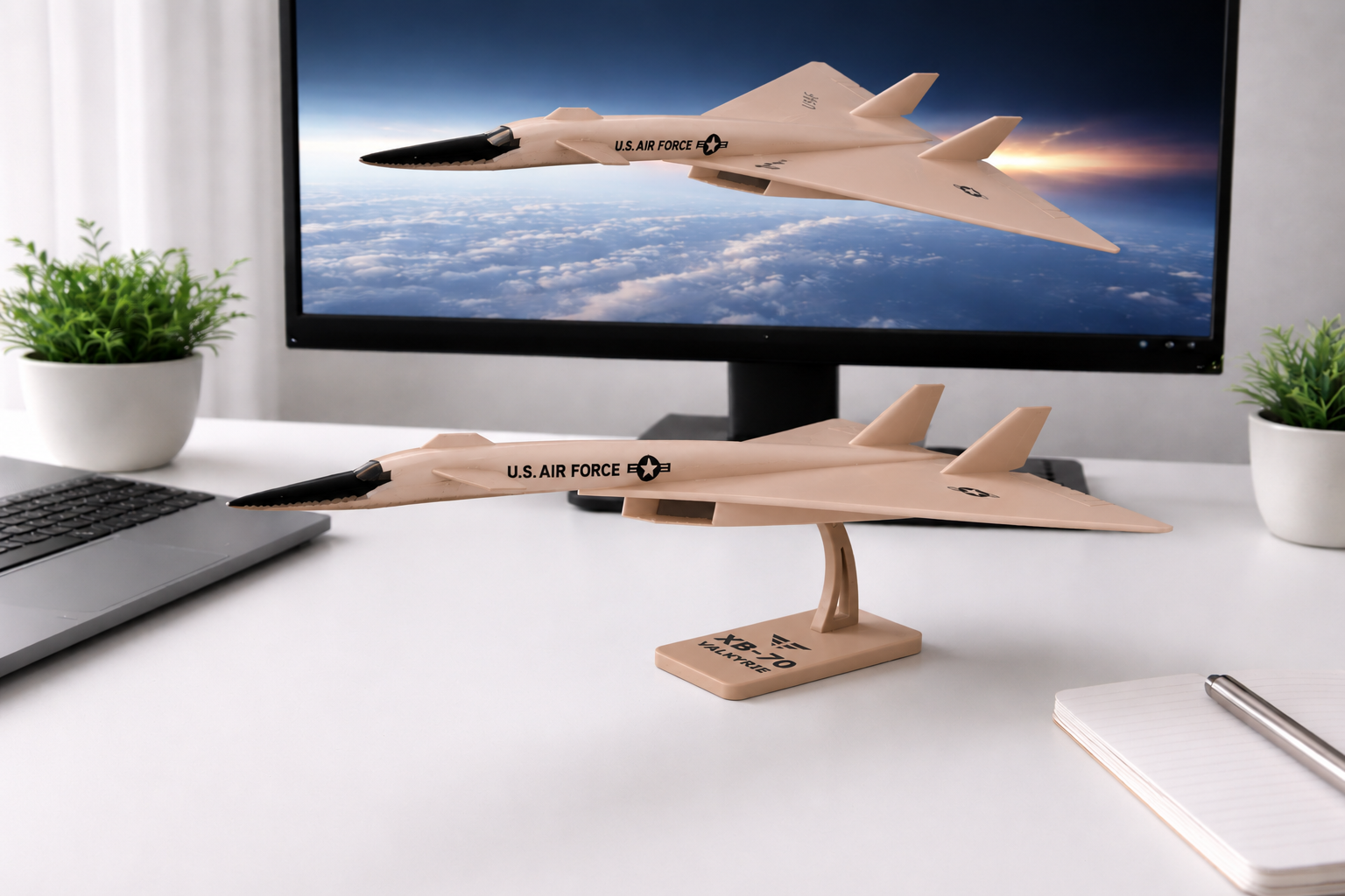 XB-70 Valkyrie 3D Printed Aircraft Model