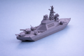 Sea Serpent 3D Printed Warship Display Model – Rotating Turrets Naval Ship Decor