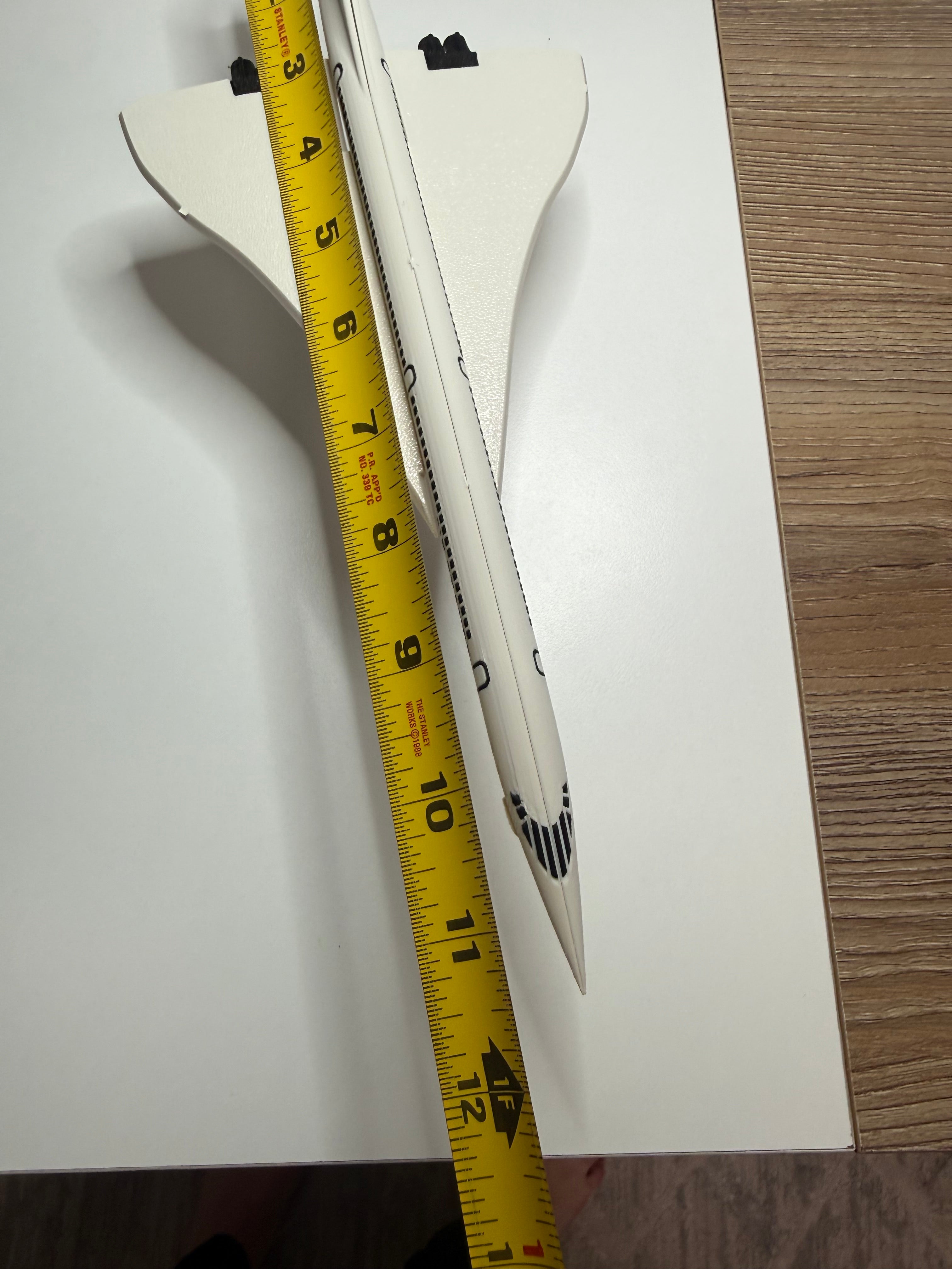 Concorde Supersonic Jet 3D Printed Aircraft Model Kit – Air France Edition