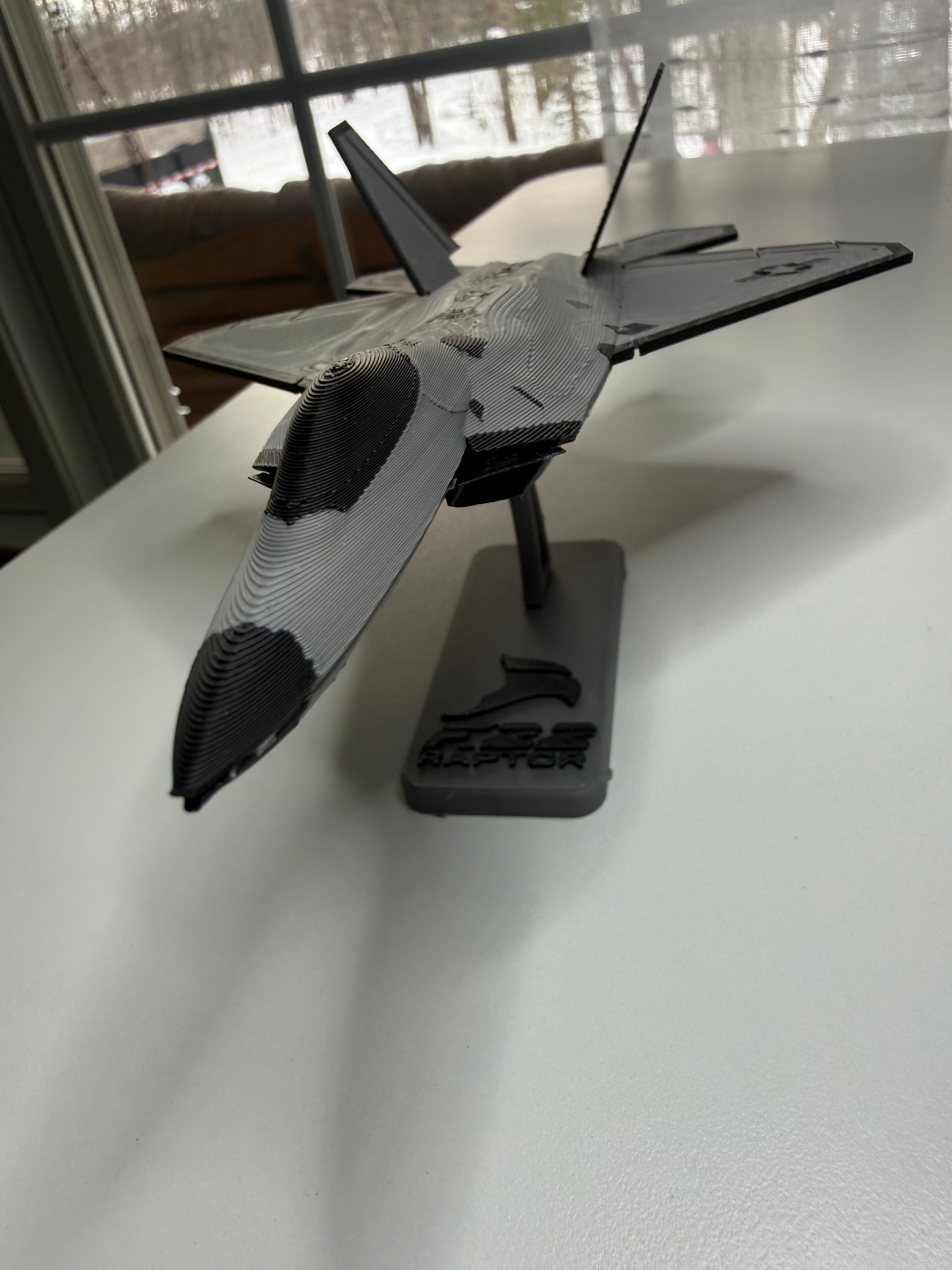 F-22 Raptor 3D Printed Aircraft Model Kit – Stealth Fighter Edition